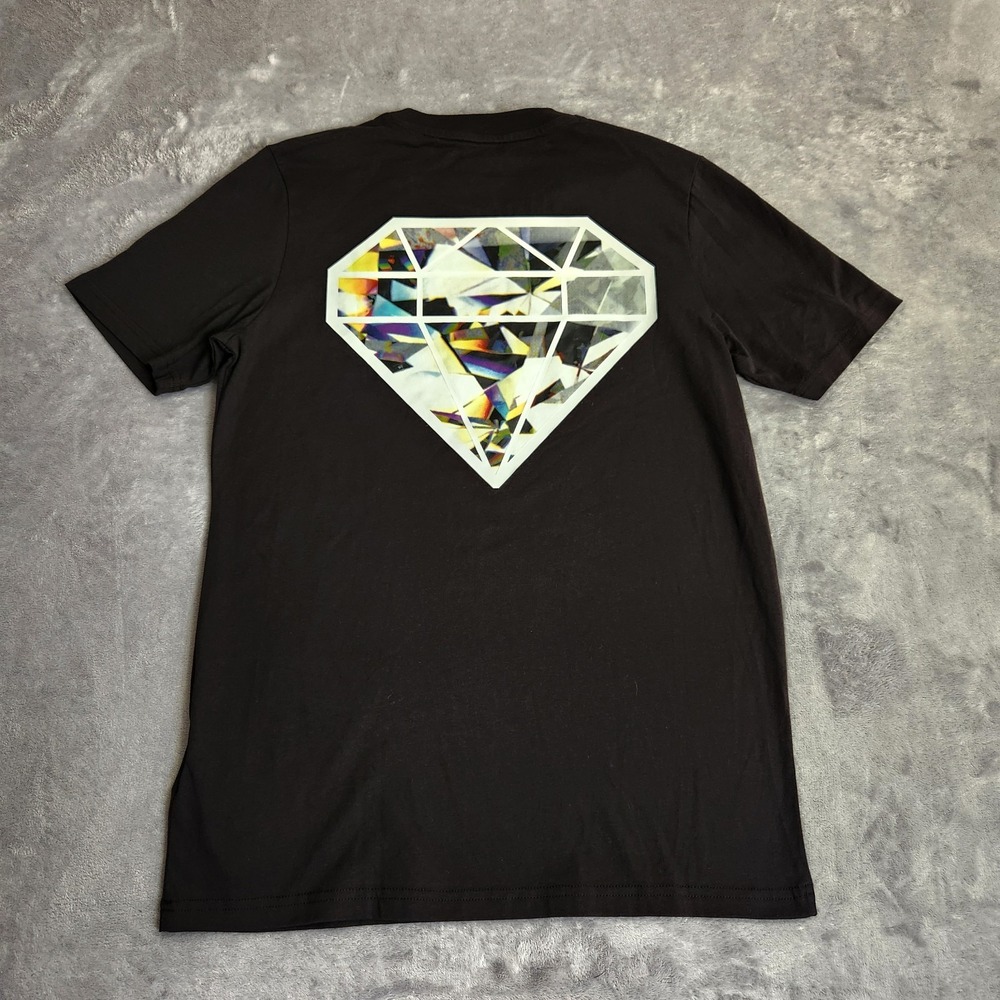 New Men's Puma Classics Forever Diamond Small Logo Crew T-Shirt S